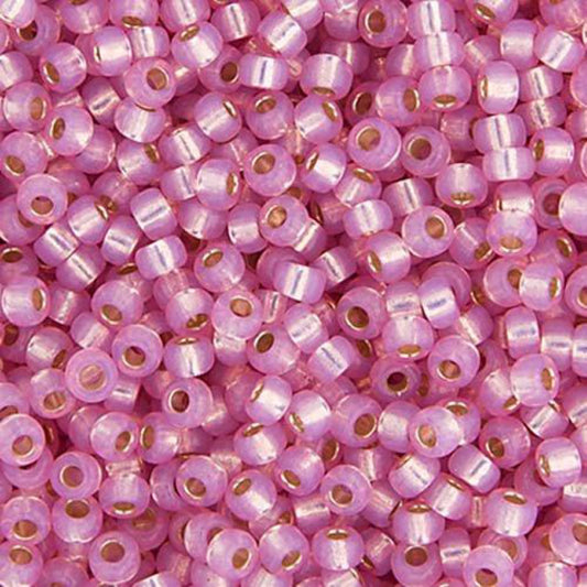 11/0 apx.22g Lt.Rose S/L Opal Dyed Alabaster (0555V)