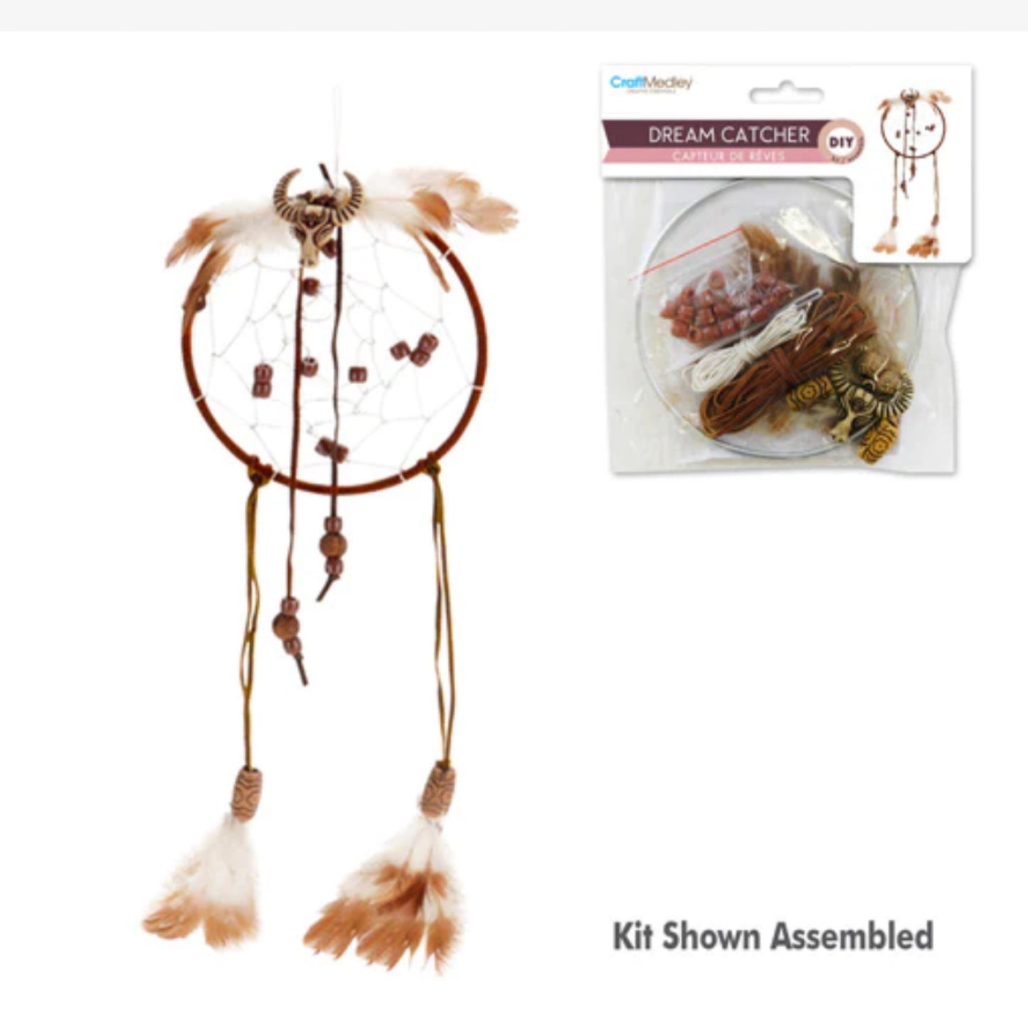 Multicraft 'DIY' 4 5/8" Dream Catcher Make Your Own Kit (natural)