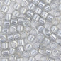 Delica 10/0 silver grey trans gold Luster (0114V)