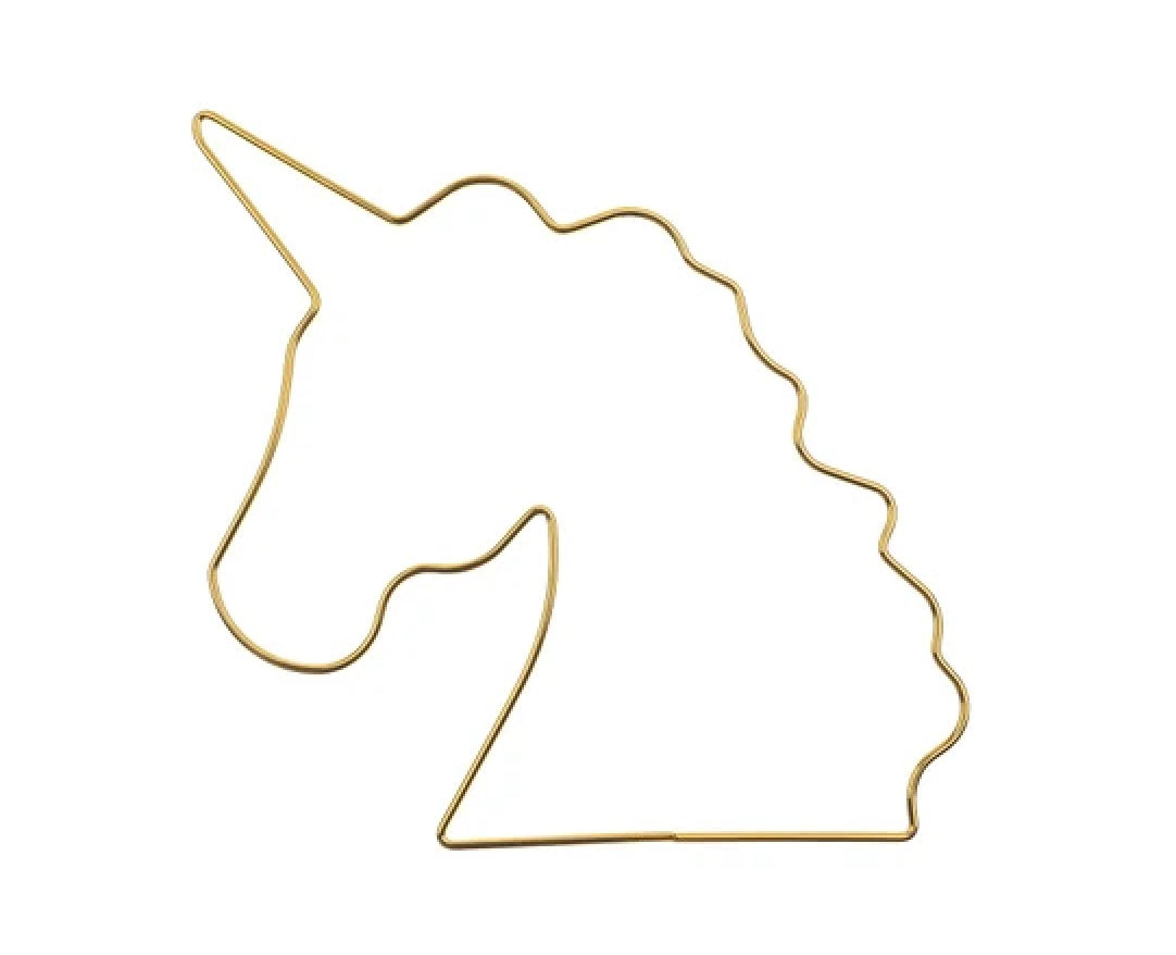 Metal Shapes Unicorn 1pc 150x145mm Iron
