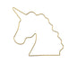 Metal Shapes Unicorn 1pc 150x145mm Iron