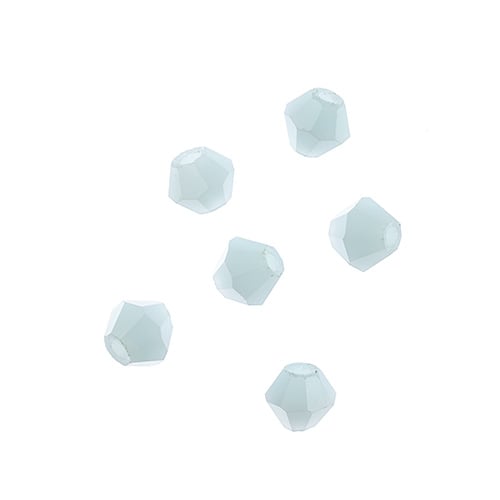 Bicone 2Strand 7in (apx96pcs) 4mm Opaque Light Blue