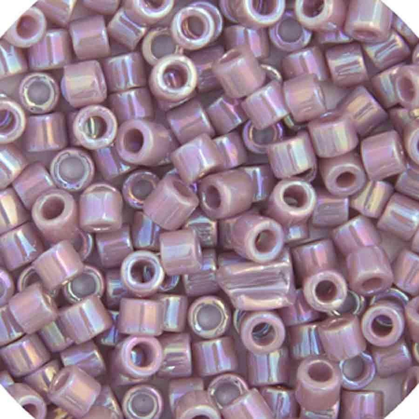 Delica 15/0 RD Lilac Opaque AB 5.2g (0158V)