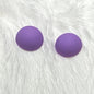 Purple orchid round pastel cabs 12 mm