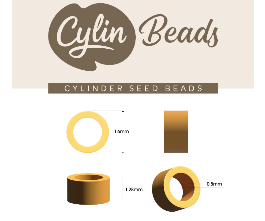 Cylin Bead 11/0 approx.23g Hank Glow in Dark - Yellow Neon (1143H)