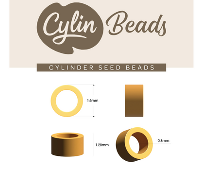 Cylin Bead 11/0 approx.23g Hank Glow in Dark - Yellow Neon (1143H)