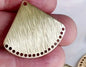 fan shape brass pendant