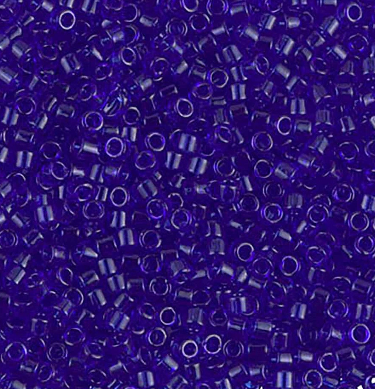 Transparent Cobalt Miyuki Delica Beads 10/0 (0707V)