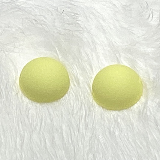 Yellow round pastel cabs 12 mm