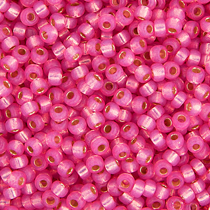 11/0 med. Rose S/L Opal dyed alabaster APX.22G (0556V)