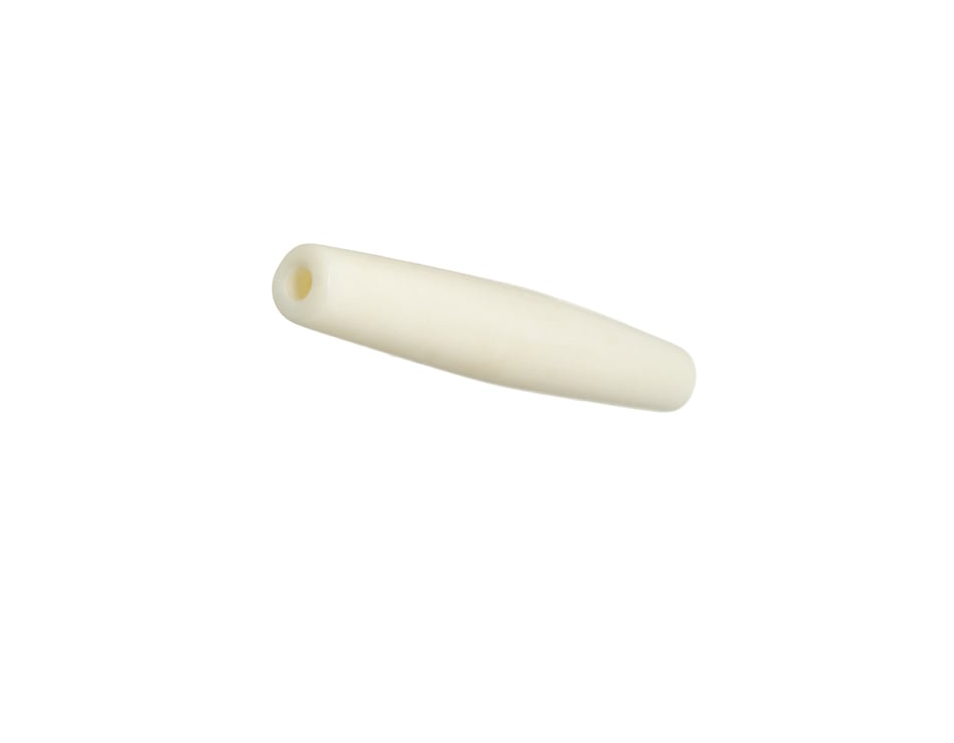 HAIRBONEPIPES OVAL IVORY 2" Worked on Bone