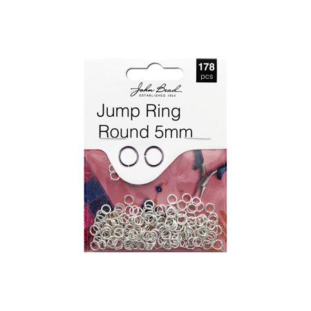 Jump Ring Rnd 5mm Slv 178pc