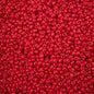 czech 8/0 seed Intense Red
