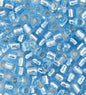 15/0 Delica Rd Aqua Silver Lined 5.2gms (0044V)