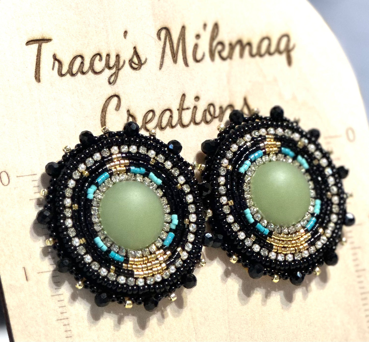 24k gold turquoise studs