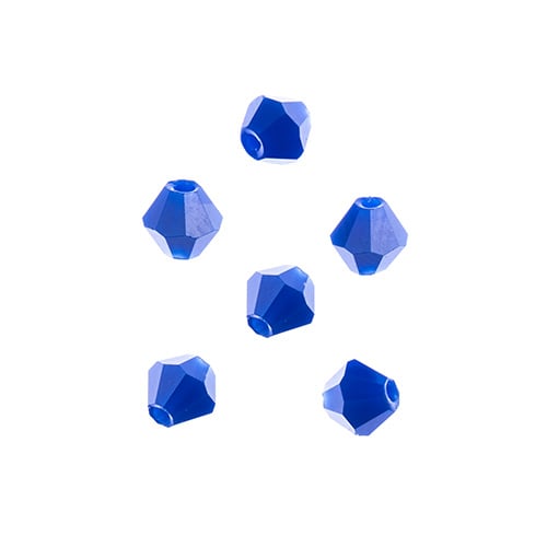 Bicone 2Strand 7in (apx96pcs) 4mm Opaque Dark Sapphire