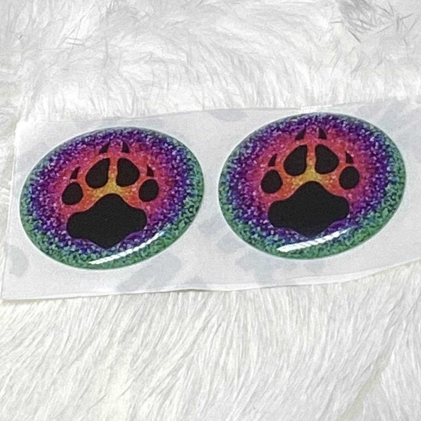 Wolf paw epoxy cabs 1 inch