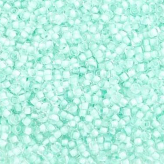 10/0 Light Mint Clear Czech Seed Bead (42g)
