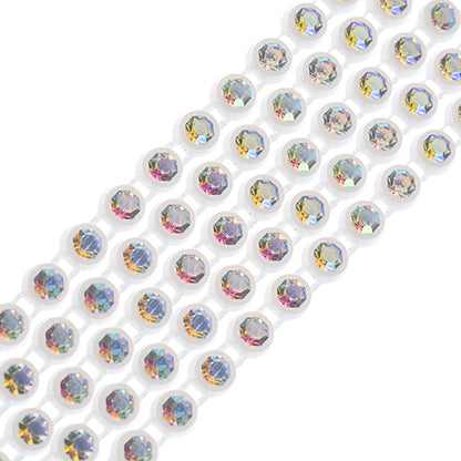Rhinestone Banding 1yd 1row ss8 White Casing/ Crystal AB