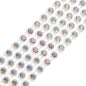 Rhinestone Banding 1yd 1row ss8 White Casing/ Crystal AB