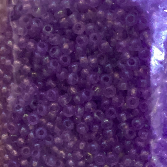 10/0 Mauve Tr Ab Czech seed bead