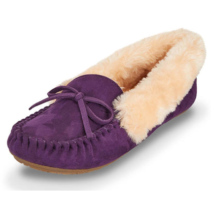 Women’s Melani Moccasin Faux Suede Slippers