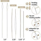 basic elements 6 beading needles #10 #12