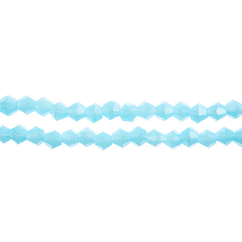 Bicone 2Strand 7in (apx96pcs) 4mm Opaque Blue