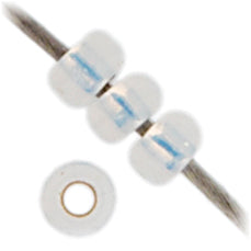 11/0 apx.22g White Opal Silver Lined (0551V)