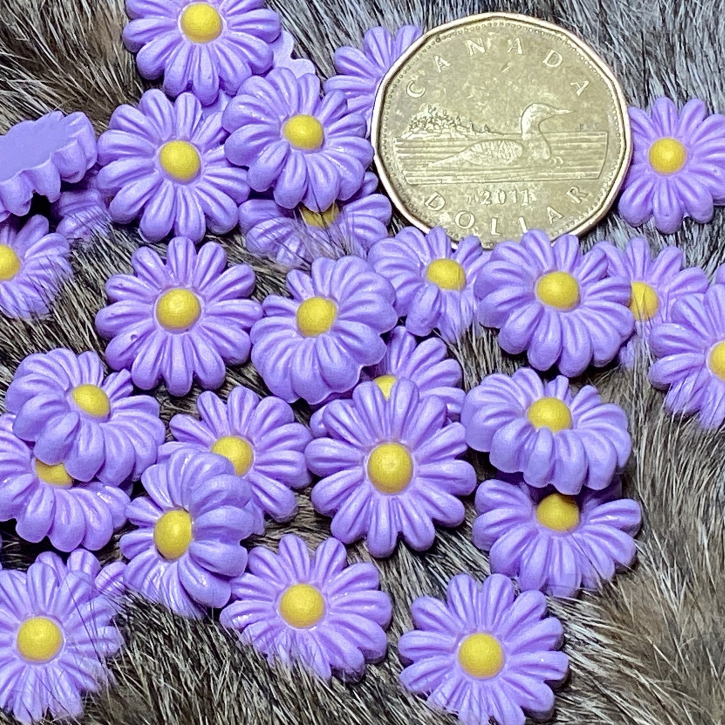 Purple/lavender resin center