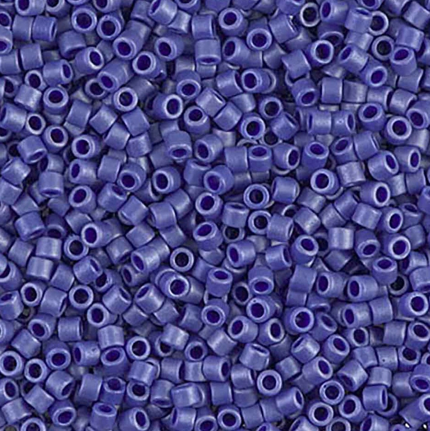 Matte Metallic Sapphire Blue Miyuki Delica Beads 10/0 (0361V)