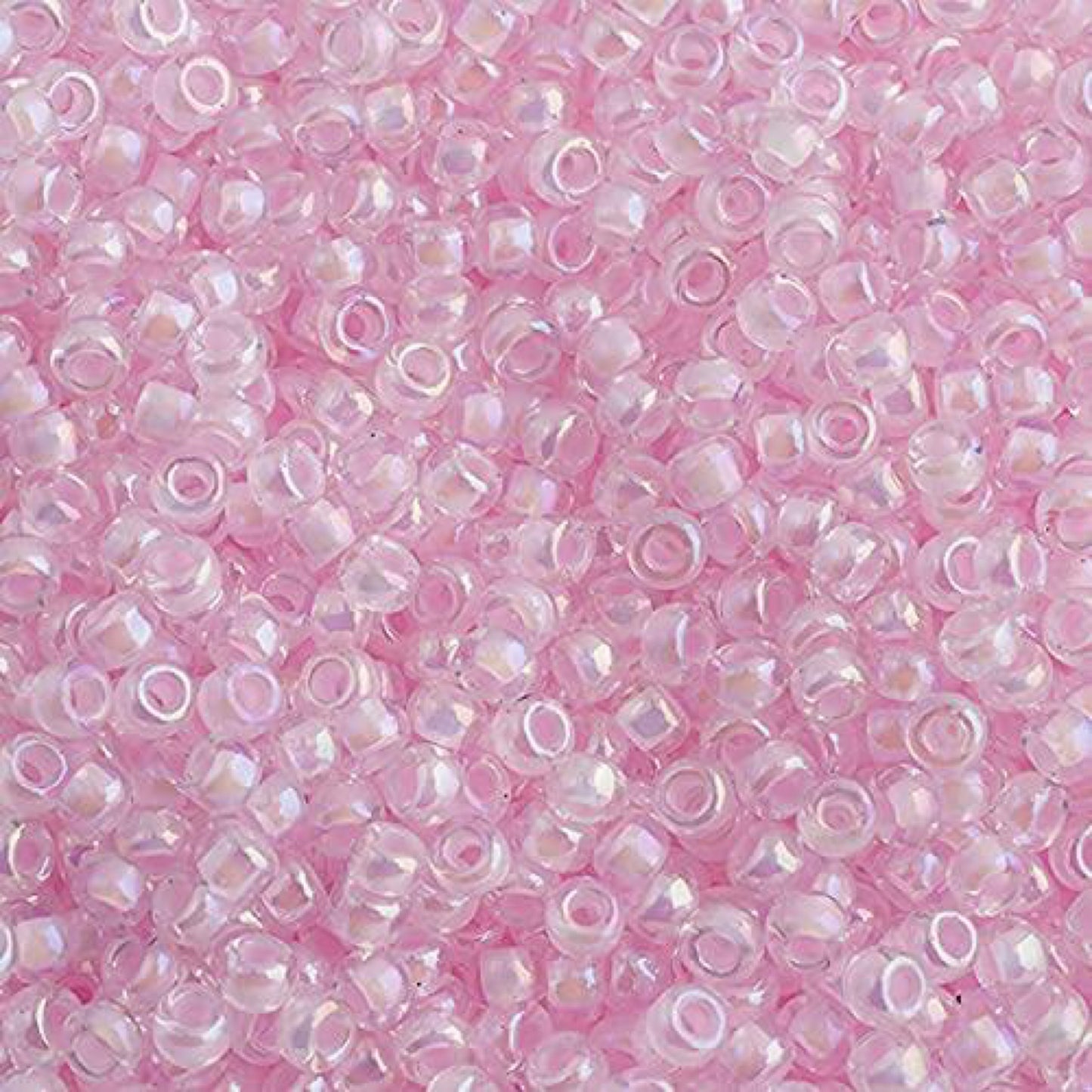 11/0 pink lined Crystal AB APX.22g (0272V)