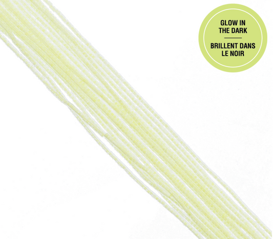 Cylin Bead 11/0 approx.23g Hank Glow in Dark - Yellow Neon (1143H)
