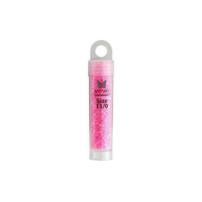 11/0 5.2g Vial Dark Crystal Pink Ceylon Lined-Dyed (0246V)