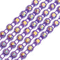 Rhinestone Banding 1yd 1row ss12 Purple Casing/ Crystal AB