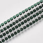 Rhinestone Cup Chains, with Spool, Emerald, SS6.5