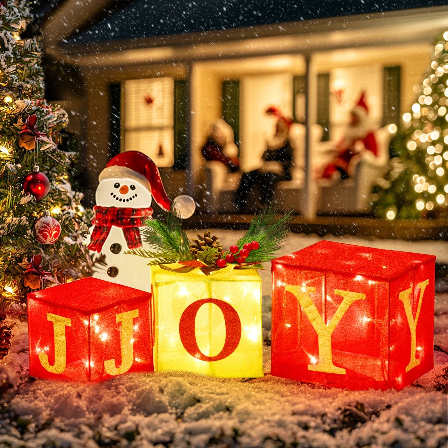 3PCS Christmas Lighted Gift Boxes: Illuminate Your Holiday