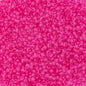 11/0 (2.1mm Diameter) Crystal Lined Neon Pink DIY Jewelry Making Beads