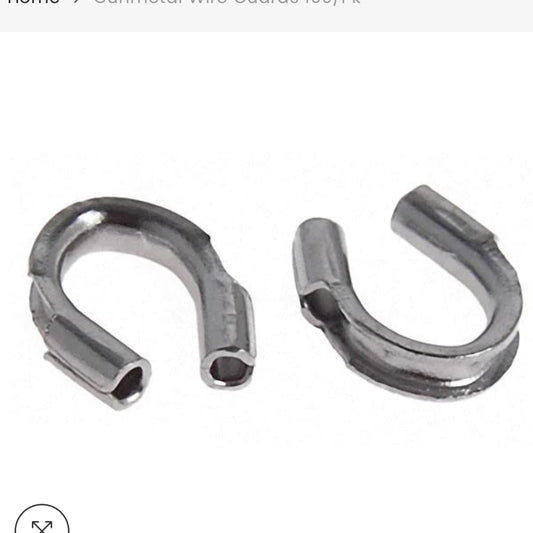 Wire Guard gun metal 100/pk