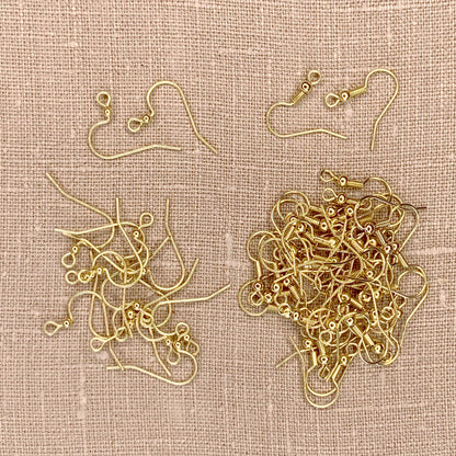 Assorted Gold French Ear wire 56pc