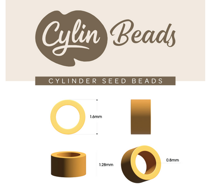Cylin Bead 11/0 approx.23g Hank Glow in Dark - Rose (1139H)