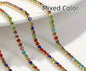3mm mixed color rhinestone chain