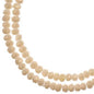 1.5x2.5mm Opaque Light Cream Rondelle