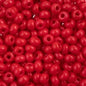 Czech Glass Seed Beads 6/0 terra Intensive Red (22g Vial)