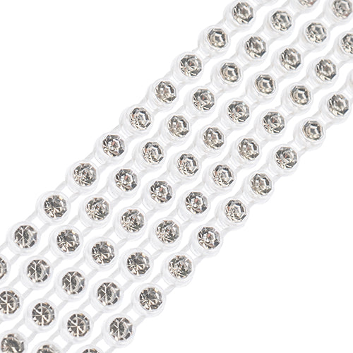DIY Rhinestone Banding 1yd 1row ss8 Transparent Casing/ Crystal