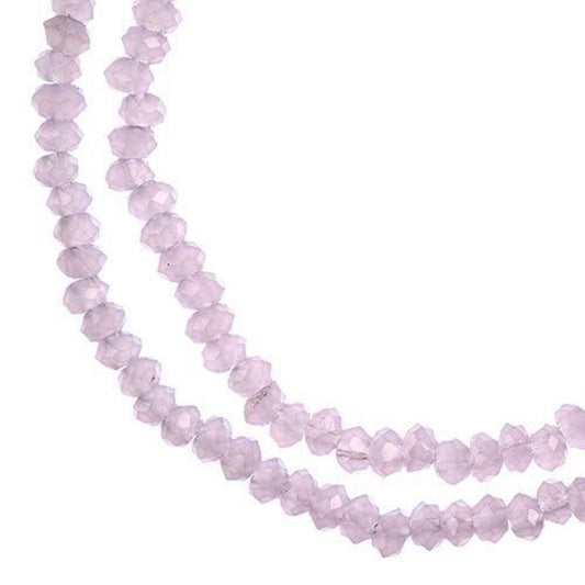 1.5x2.5mm Opaque Pink Rondelle