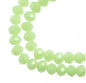 Rondelle 2 Strand 7in (apx78pcs) 4x6mm Opaque Light Green