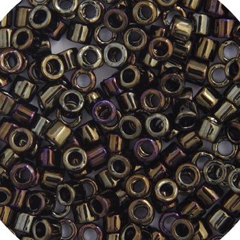Miyuki 15/0 Delica RD brown iris  5.2gms (0007V)