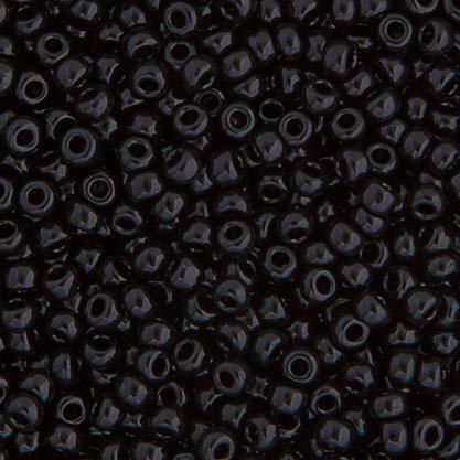 Miyuki 15/0 Black Opaque Beads 22gms