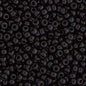 Miyuki 15/0 Black Opaque Beads 22gms